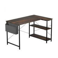 Detailed information about the product Levede L Shaped Computer Desk Corner Desk Brown