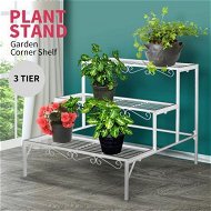 Detailed information about the product Levede Plant Stands Outdoor Indoor Metal Black Flower Pot 3 Garden Corner Shelf