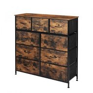 Detailed information about the product Levede Storage Cabinet Tower Chest of Drawers Dresser Tallboy Drawer Retro Brown