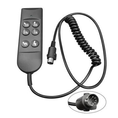 Lift Chair Remote Control for Home Power Recline Hand Control 6 Button Remote with 5-Pin Plug Extension Cable Fit for Okin Dewert Limoss Golden Catnapper