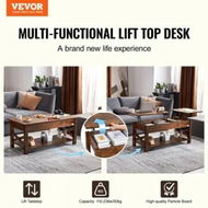 Detailed information about the product Lift Top Coffee Table 47.5' Rectangle Coffee Table for Living Room Brown