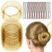 Light Brown 50 Hairnets 40 U Shaped Hair Clips Hair Styling Tools Braiding Tools Hair Bun Maker Set for Daily Use Parties Weddings. Available at Crazy Sales for $14.99
