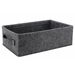 Light Gray Felt Fabric Storage Basket Medium-Size Organizer Bin for Home Shelf or Closet Storage. Available at Crazy Sales for $6.99