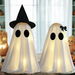 Light Up Halloween Ghost Decorations,Set of 2 DIY Spooky Ghosts Crafts,Scary Ghost for Halloween Decor Indoor Home Mantel Shelf & Tabletop Decor. Available at Crazy Sales for $24.99
