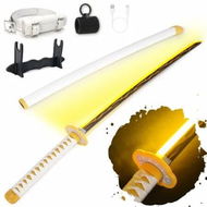 Detailed information about the product Light Up Sword,101cm 40 Inches Rechargeable Plastic Replica with Belt & Stand,Sword with Original Texture Agatsuma Zenitsu