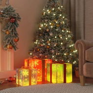 Detailed information about the product Lighted Christmas Boxes 3 pcs 64 LEDs Warm White