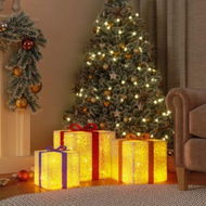 Detailed information about the product Lighted Christmas Boxes 3 pcs 64 LEDs Warm White