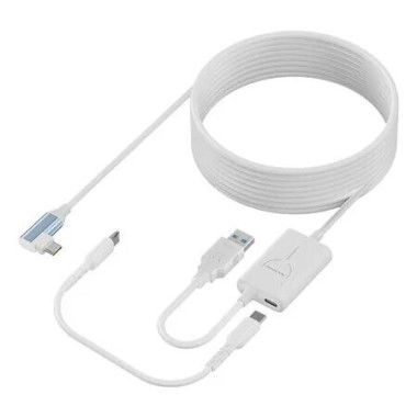 Link Cable 5 Meters Compatible with Oculus/Meta Quest 3S, and Quest 3/2/1/Pico 4 Accessories, USB 3.0 Type C to C Charging Cable for VR Headset Gaming PC
