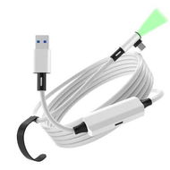 Detailed information about the product Link Cable 5 Meters with Charging for Quest 3S/3, Quest 2 and Quest Pro, with Separate Charging Port for Uninterrupted Power and LED Indicator