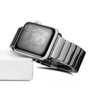 Detailed information about the product Linked Shiny Stainless Steel Butterfly Clasp Apple Watch IWatch Band 38mm 40mm 42mm 44mm Compatible