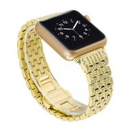 Detailed information about the product Linked Stainless Steel Apple Watch iWatch Band 38mm 40mm 42mm 44mm Compatible