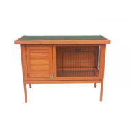 Detailed information about the product Little Buddies Wooden Pet Rabbit Hutch 2 Sections - Small