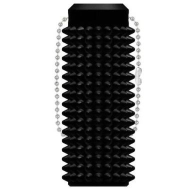 Little Ouchies Fidget Pocket-Sized Stim Keychain with Spiky Grippie Design,Anxiety Stress Relief Sensory Toy,Unique Gifts for Friends Family (Black)