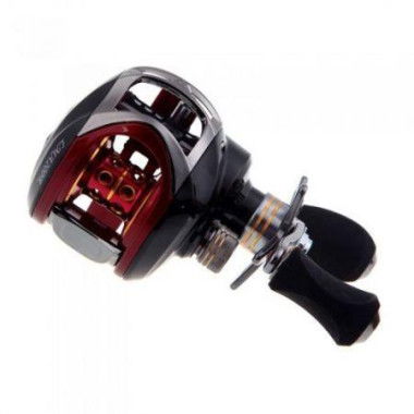 LMA200 10+1BB Ball Bearings Left Hand Baitcasting Fishing Reel High Speed 6.3:1 Red.