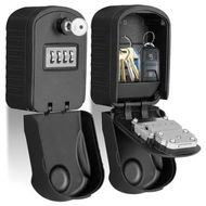 Detailed information about the product Lock Box for Keys with Code Outdoor Large Capacity Key Lock Box for Outside Wall Mount, Sturdy Waterproof 4-Digit Combination Keypad Key Safe Lockbox