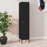 Detailed information about the product Locker Cabinet Black 35x46x180 cm Steel