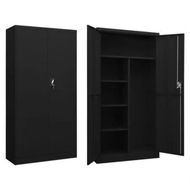 Detailed information about the product Locker Cabinet Black 90x40x180 cm Steel