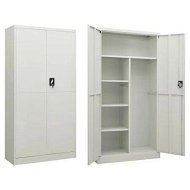 Detailed information about the product Locker Cabinet Light Grey 90x40x180 cm Steel