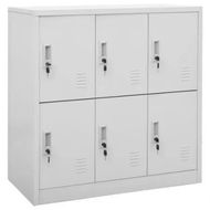 Detailed information about the product Locker Cabinet Light Grey 90x45x92.5 cm Steel