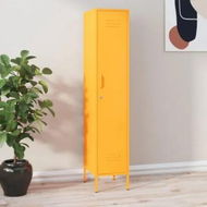 Detailed information about the product Locker Cabinet Mustard Yellow 35x46x180 cm Steel