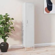 Detailed information about the product Locker Cabinet White 35x46x180 cm Steel