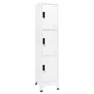 Detailed information about the product Locker Cabinet White 38x45x180 cm Steel