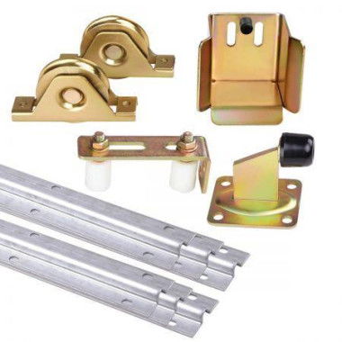 LockMaster Roller Guide Gate Opener Track Stopper Sliding Hardware Accessories Kit