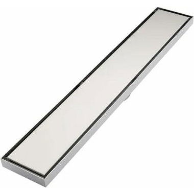 Long Shower Grate Stainless Steel Floor Drain Waste (Brushed Nickel-Tile Insert, 1200 * 100,Outletï¿ 80 mm)