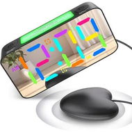 Detailed information about the product Loud Alarm Clock for Heavy Sleeper Hearing Impaired Deaf, Dual Vibrating Alarm Clock with Bed Shaker, 7 In Large Mirror Display with USB Charger (Black)