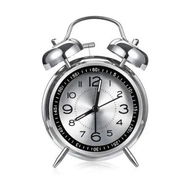 Detailed information about the product Loud Alarm Clock Heavy Sleepers Retro 4 Inch Silent Non Ticking Quartz Twin Bell Analog Backlight Bedroom Bedside Nightstand Grey
