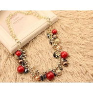 Detailed information about the product Lovely Colorful Pearl Gold Chain Necklace