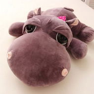 Detailed information about the product Lovely Hippo Plush Doll Toy Collection Decoration Plaything For Kids Children Brown