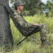 Low Down Hunting Seat with Adjustable Height,Portable Folding Tree Stand & 180 Degree Pivot Lightweight Hammock Chair,Turkey Duck Blind,Camping Stool. Available at Crazy Sales for $39.99