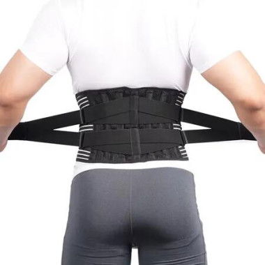 Lower Back Support Belt Lumbar Support Waist Aid for Relax Back 7 Back Support Belt Prevent Damage Soft Breathable Mesh Fabric Size XXL