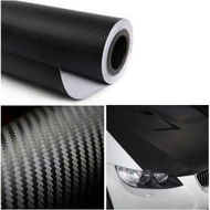 Detailed information about the product LUD 127X50cm 3D DIY Car Self Adhesive Carbon Fiber Vinyl Sticker Black