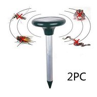 Detailed information about the product LUD 2PC Solar Power Ultrasonic Gopher Mole Snake Mosquito Mouse Pest Repeller For Garden Yard