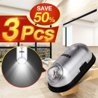 LUD 3pcs LED White Light Sensor PIR Motion Light / Bedside Light / Corridor Mounted Light (Random Color)