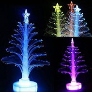 Detailed information about the product LUD Colorful LED Fiber Optic Nightlight Christmas Tree Lamp Light Children Xmas Gift