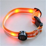 Detailed information about the product LUD LED Dog Pet Flashing Light Up Safety Collar Orange