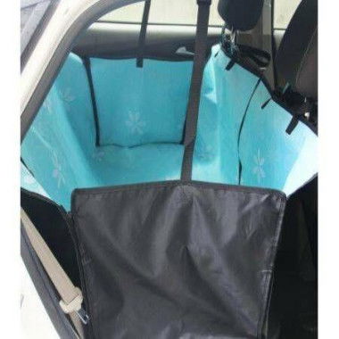 LUD Waterproof Dog Car Hammock Seat Cover For Pets-Blue