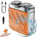 Luggage Electric Shaver,Beard Shaver Mini and Portable Suitcase Design,Electric Mini Razor Portable Electrics Shavers,USB Rechargeable (Orange). Available at Crazy Sales for $19.99