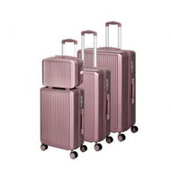 Detailed information about the product Luggage Suitcase Trolley Rose gold 4pc 14+20+24+28