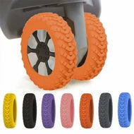 Detailed information about the product Luggage Wheel Cover Silent Protection Shockproof Carry On Suitcase 8Pcs Orange Compartment Noise Reduction Travel Bag Accessory