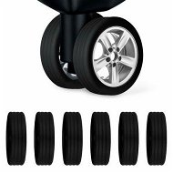 Detailed information about the product Luggage Wheels Covers,8Pcs Colorful Silicone Suitcase Wheels Covers,Anti-Noise Shock-Proof Luggage Wheel Protector,Carry on Luggage Compartment Wheel Protection Cover (Black)