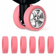 Detailed information about the product Luggage Wheels Covers,8Pcs Colorful Silicone Suitcase Wheels Covers,Anti-Noise Shock-Proof Luggage Wheel Protector,Carry on Luggage Compartment Wheel Protection Cover (Pink)