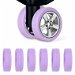 Luggage Wheels Covers,8Pcs Colorful Silicone Suitcase Wheels Covers,Anti-Noise Shock-Proof Luggage Wheel Protector,Carry on Luggage Compartment Wheel Protection Cover (Purple). Available at Crazy Sales for $9.99