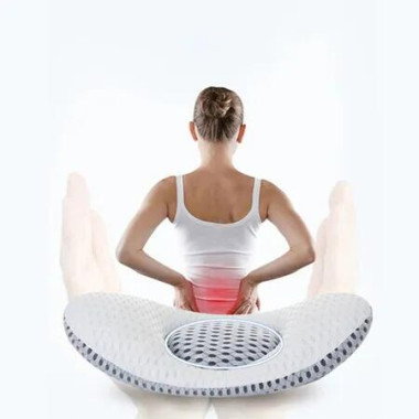 Lumbar Pillow for Sleeping Adjustable Height 3D Lower Back Support Pillow Waist for Lower Back Relief Sciatic Waist Support for Side Sleepers