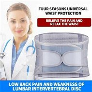 Detailed information about the product Lumbar Support Belt Orthopedic Strain Pain Relief Corset Back Spine Decompression Brace Self-heating Waist Protection - Size L Color Grey.