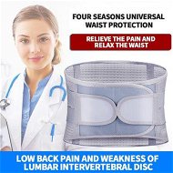 Detailed information about the product Lumbar Support Belt Orthopedic Strain Relief Corset Back Spine Decompression Brace Waist Protectionï¼ŒSize L COL GREY