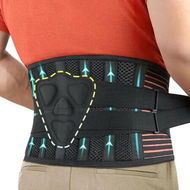 Detailed information about the product Lumbar Support for Heavy Lifting, Men and Women, Breathable Waist Support, Relief from Sciatica, Herniated Disc, XL (Waist 3.5/3.8 feet 115-125 CM)